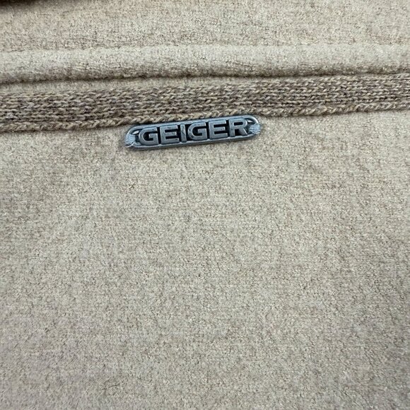 Geiger Collections Austria Wool Womens 40 Tan Cardigan Jacket Sweater Buttons - Picture 3 of 10